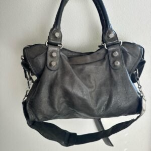 🔥 Authentic Balenciaga city bag gaint in black/grey Pre-owned 🔥