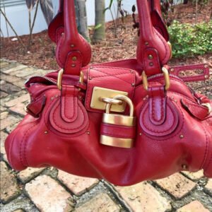 👜 Authentic Chloé Padlock Purse Bag – Normal Wear, Genuine Leather 🗝️✨