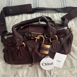 👜 Chloe Paddington Original Chocolate Brown Leather Handbag – Brand New with Tags 🍫✨