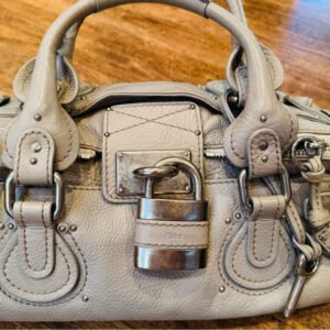 👜 Chloé Paddington 2006 – Stone/Beige Pebbled Leather & Matte Silver Hardware 🪨✨