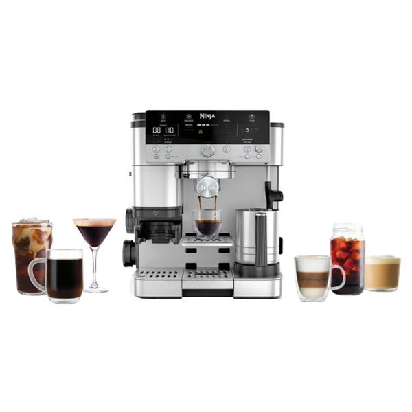 Ninja Luxe Cafe Premier Bean to Cup Espresso Coffee Machine - Black & Stainless Steel | ES601UK