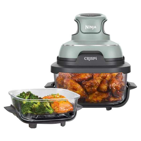 Ninja CRISPi 4-in-1 Portable Glass Air Fryer - Sage | FN101UKSG