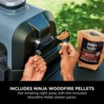 Ninja Woodfire Pro Connect XL Outdoor Electric BBQ Grill & Smoker - Black & Blue | OG901UK