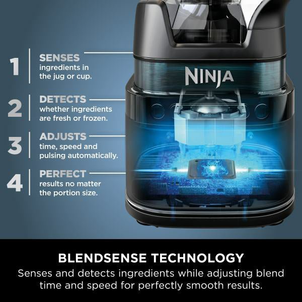 Ninja 1200W Detect Power Pro Blender with Single Serve - Black | TB301UK