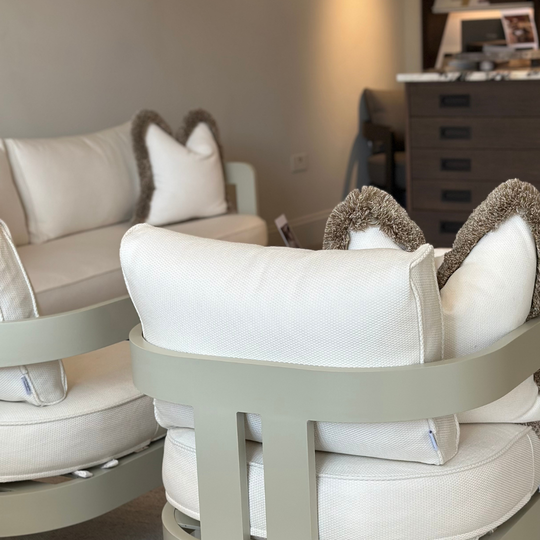 N3 Taupe Three Seater Cirrus Textured Weave - Image 4