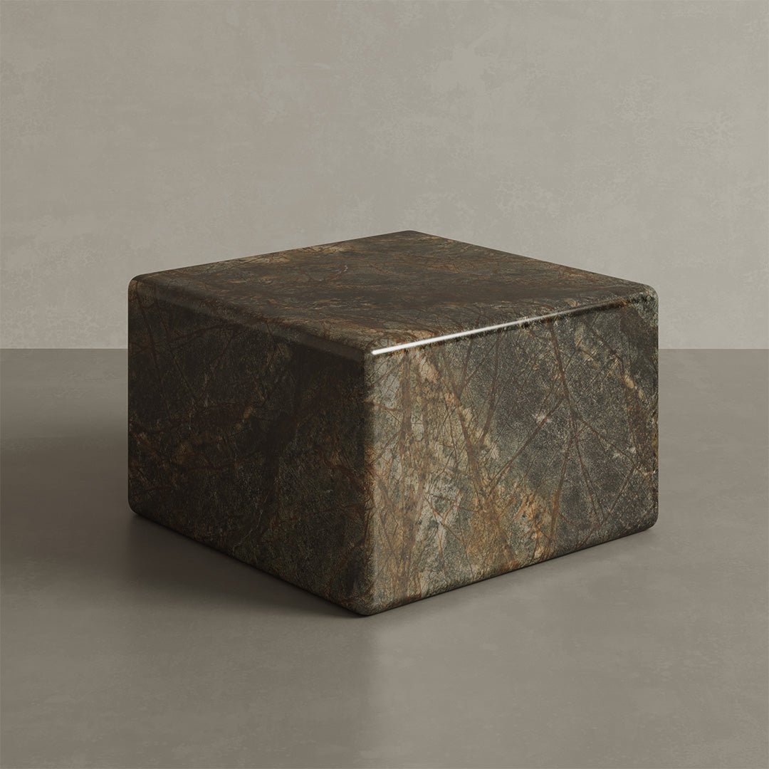 Cerazo Marble Coffee Table, Forest Green - Image 2