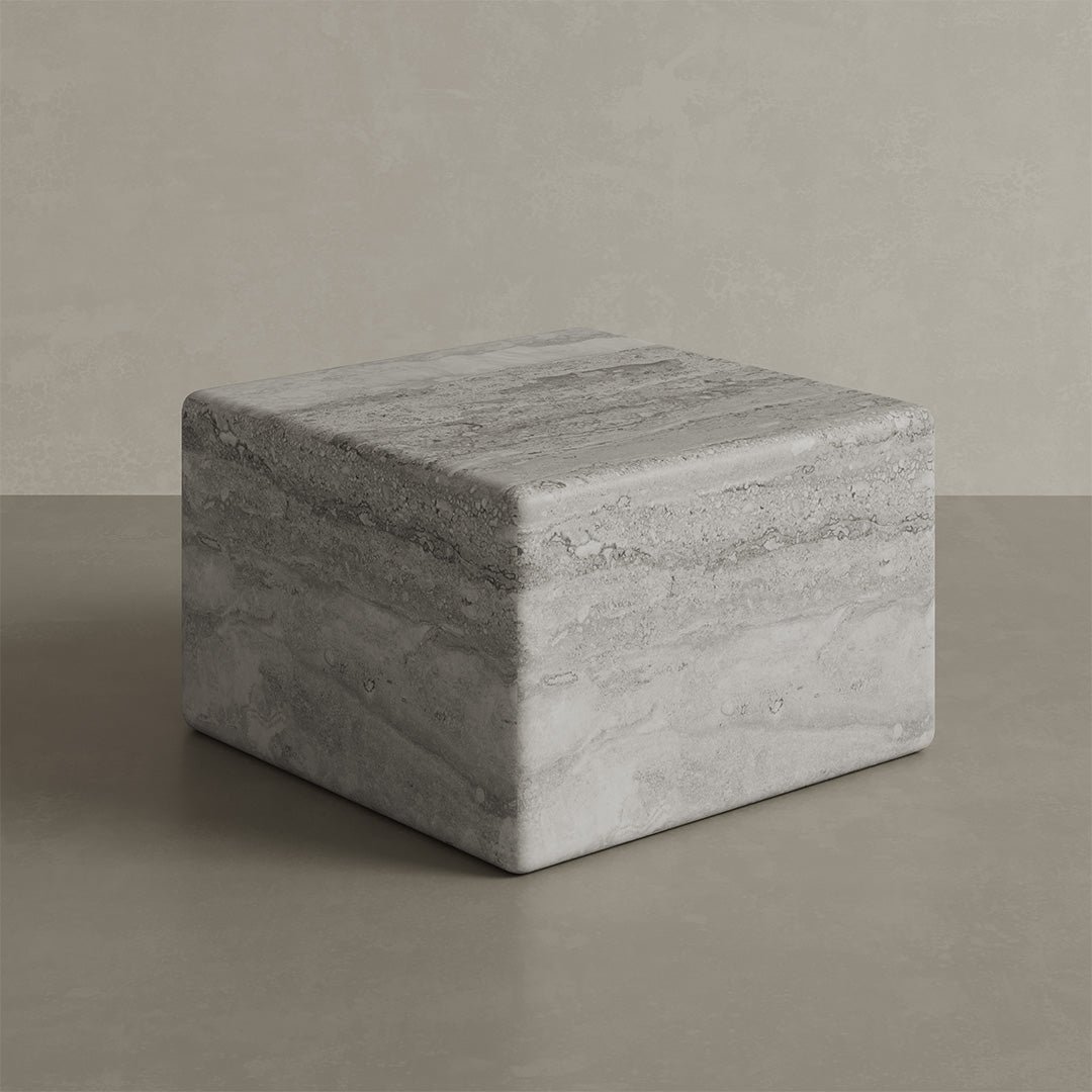 Cerazo Travertine Coffee Table, Grey - Image 2