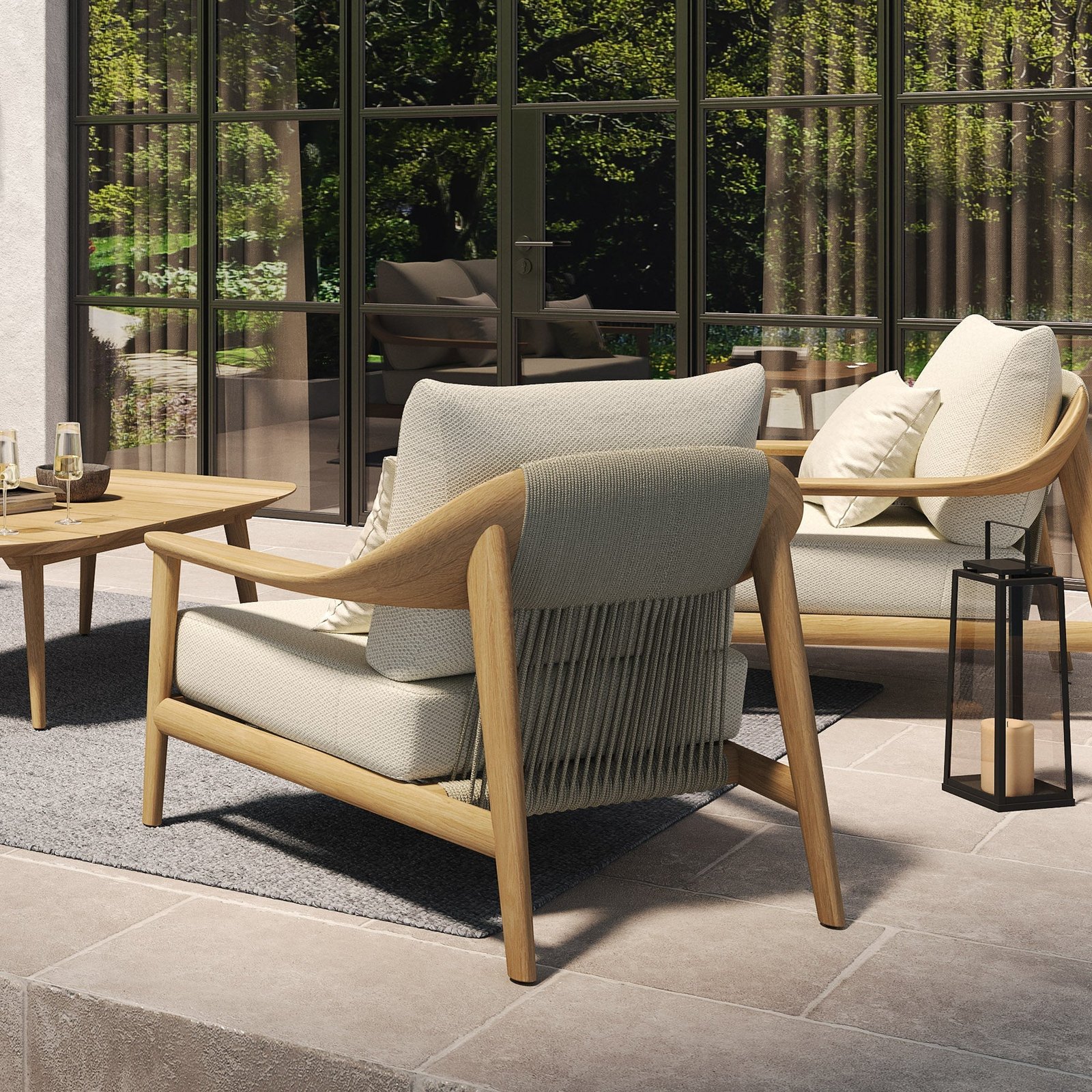 N1 Lounge Chair Light Teak - Image 6