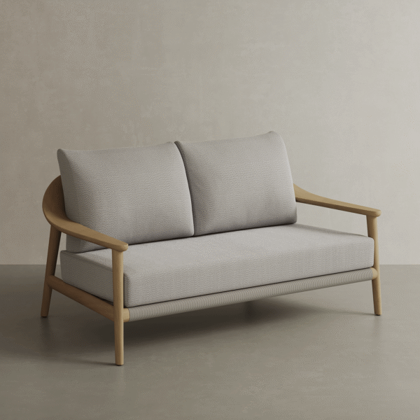 N1 Two Seater Sofa Light Teak