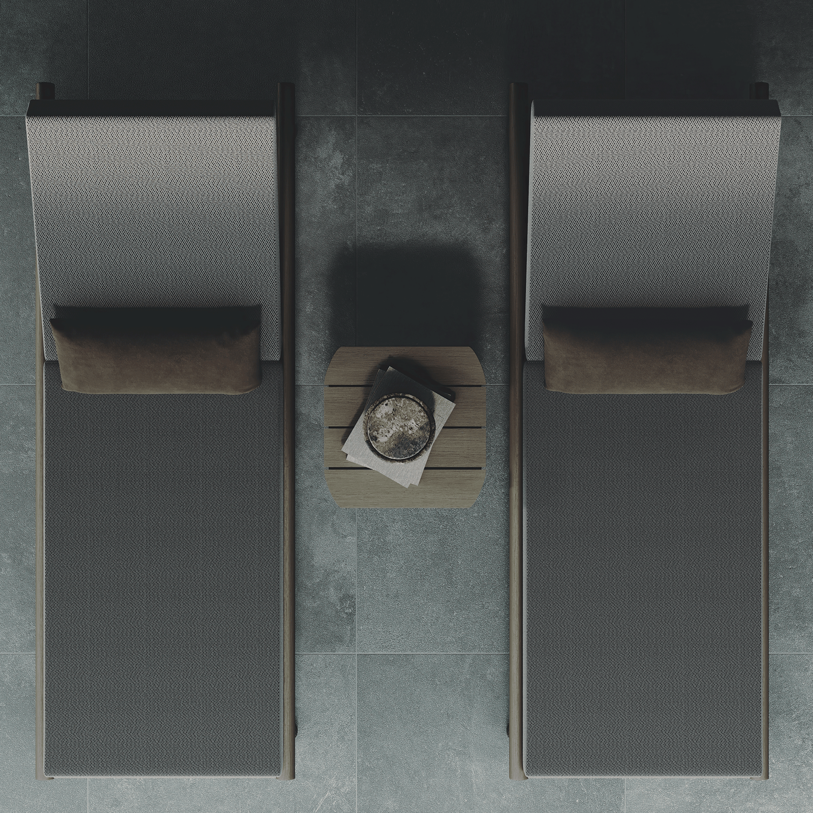 N1 Sun Lounger Dark Teak - Image 5