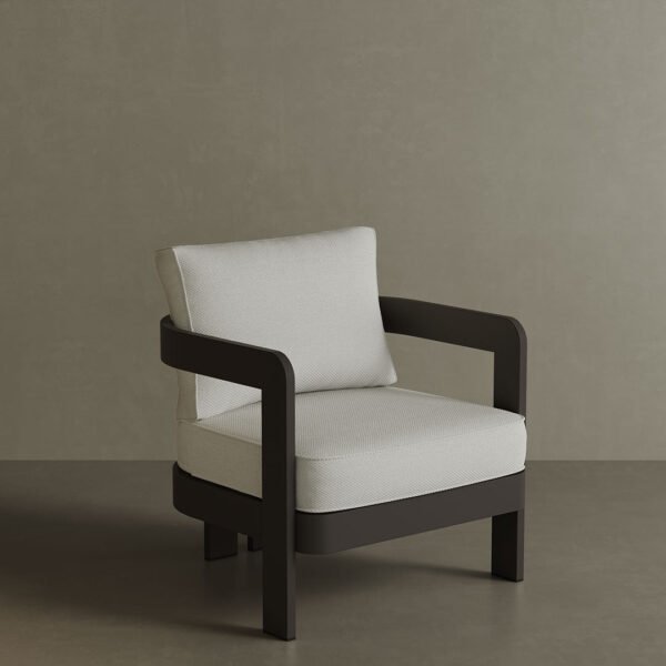 N3 Kohl Lounge Chair Cirrus Textured Weave