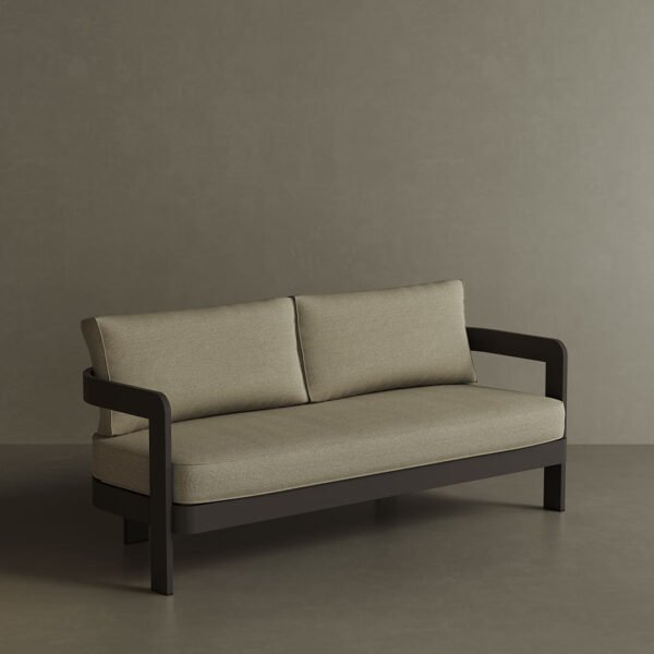 N3 Kohl Three Seater Sofa Sand Canvas