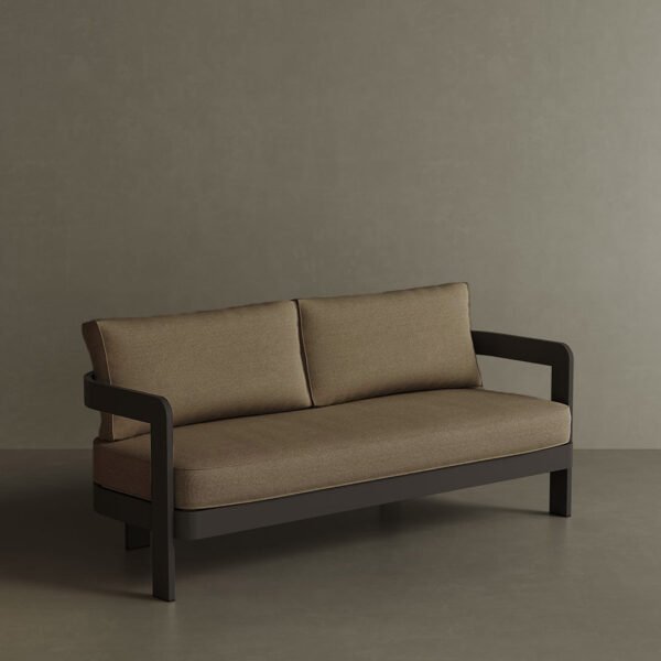 N3 Kohl Three Seater Sofa Wheat Canvas