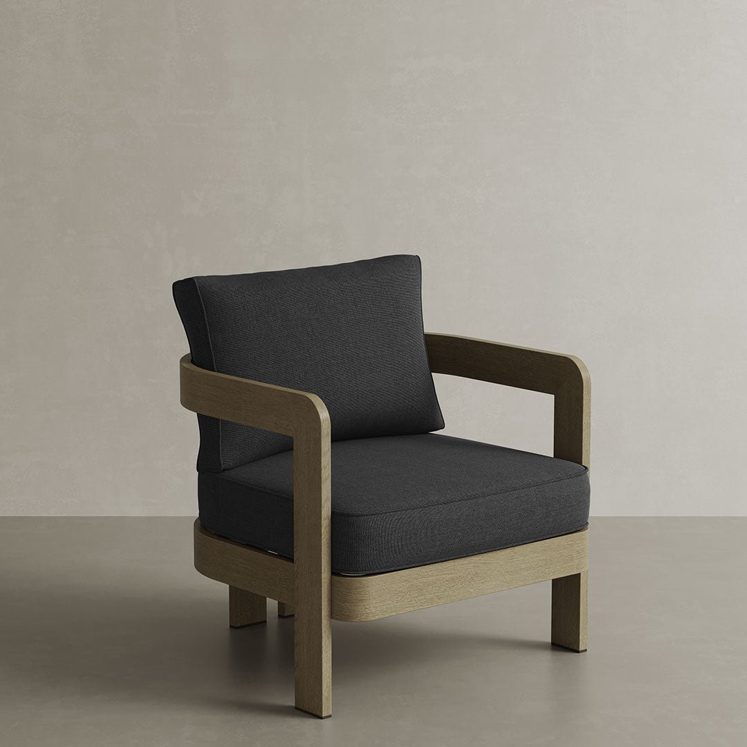 N3 Oak Lounge Chair Shadow Canvas