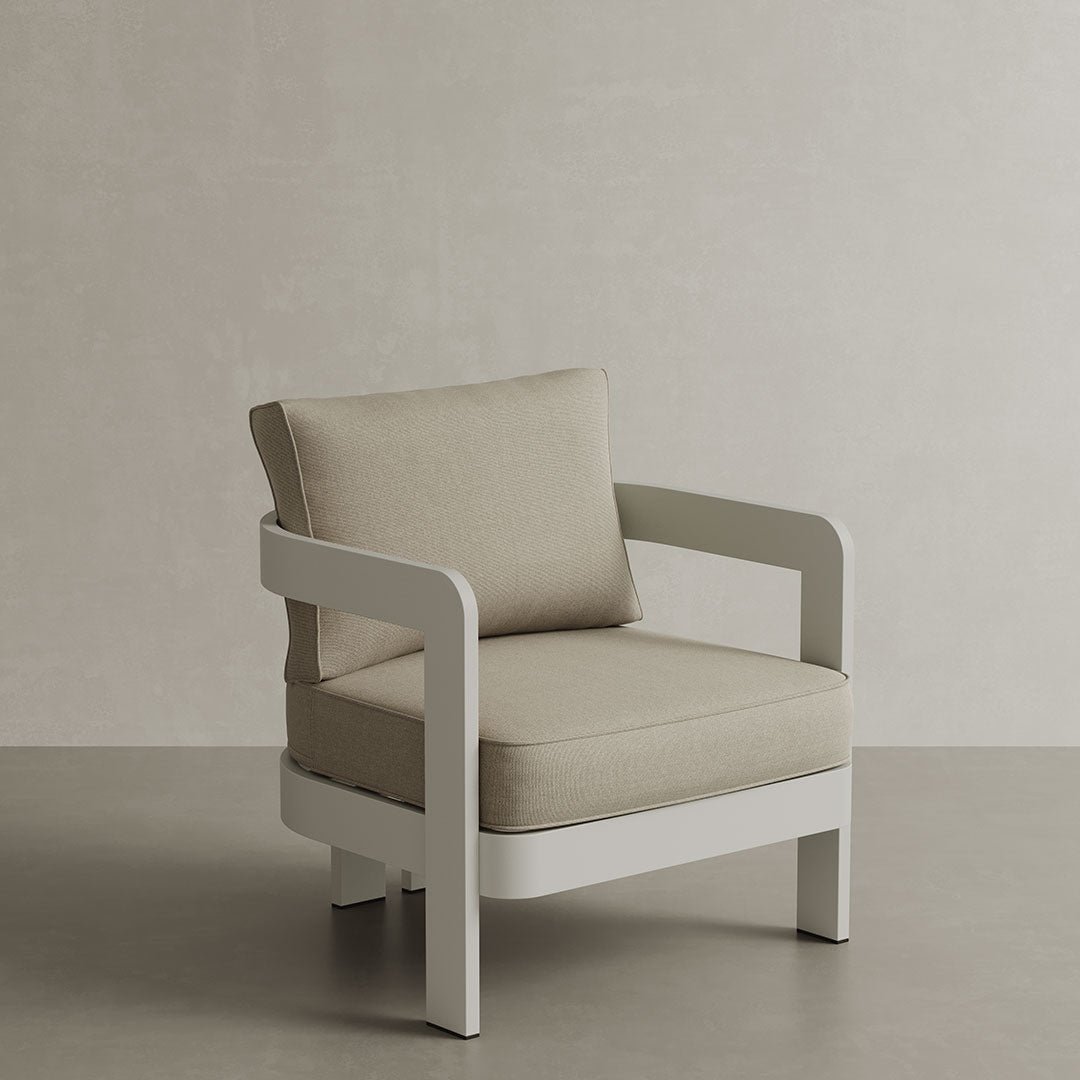 N3 Stone Lounge Chair Sand Canvas