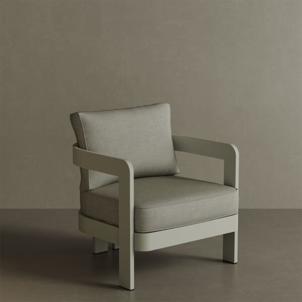 N3 Taupe Lounge Chair Sage Twill