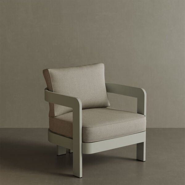 N3 Taupe Lounge Chair Sand Canvas