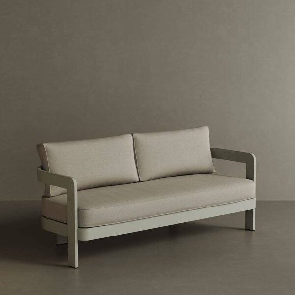 N3 Taupe Three Seater Sofa Sand Canvas