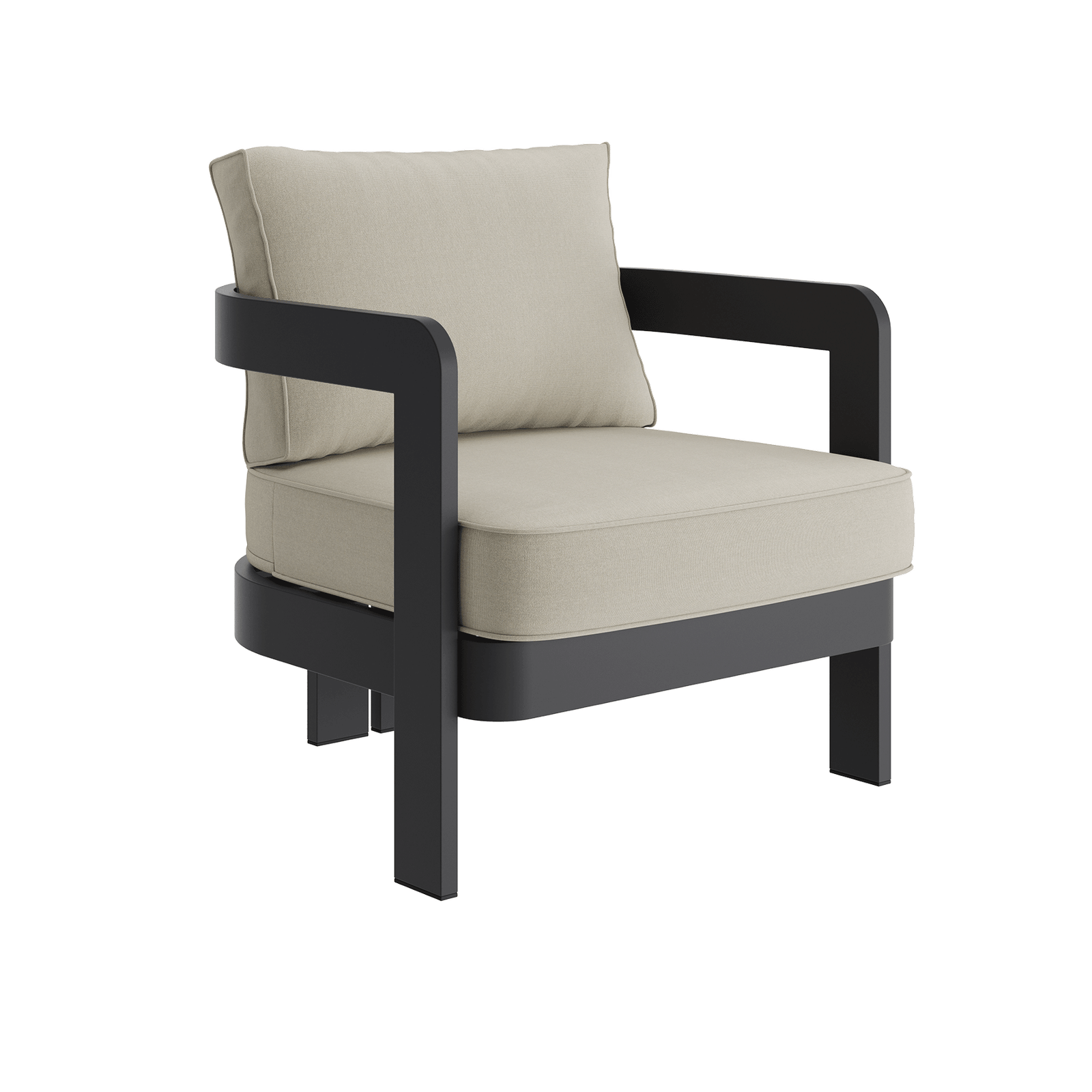 N3 Kohl Lounge Chair Sand Canvas - Image 2