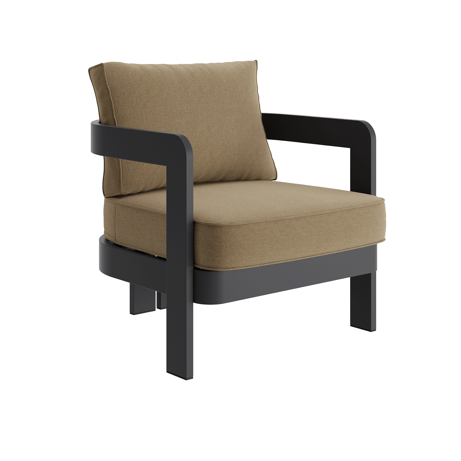 N3 Kohl Lounge Chair Wheat Canvas - Image 2