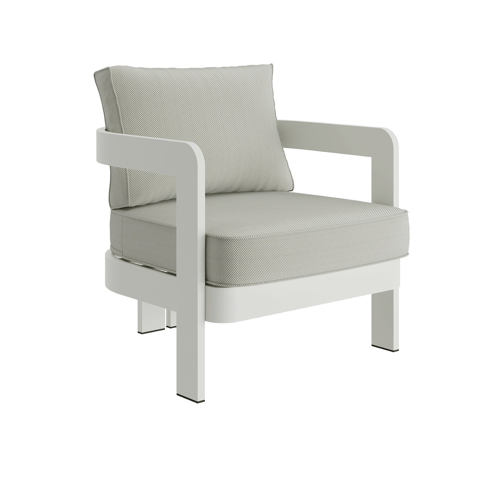 N3 Stone Lounge Chair Sage Twill - Image 3