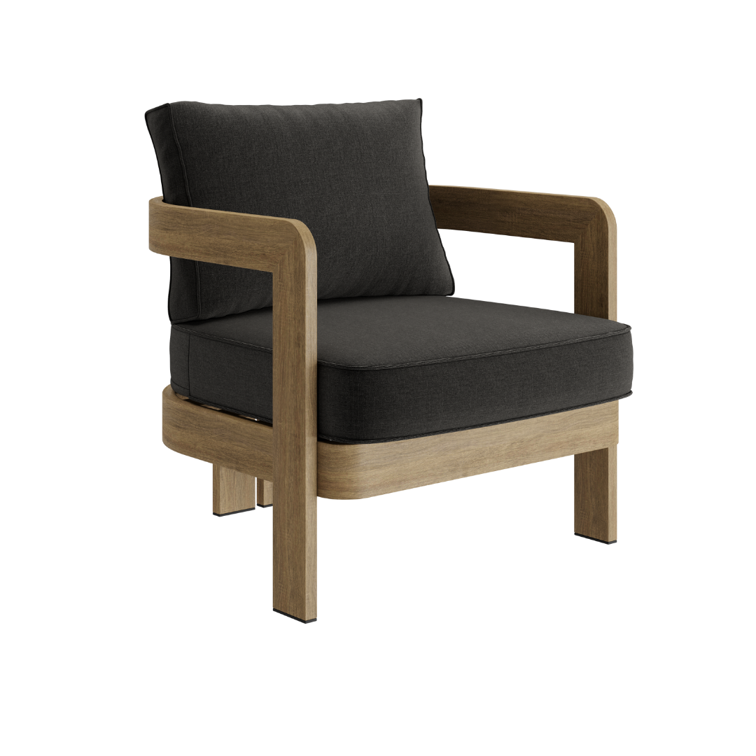 N3 Oak Lounge Chair Shadow Canvas - Image 2